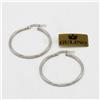 Gulino Gioielli Orecchini a cerchio in oro bianco 18 kt tubolari 18kt gold earrings M.3