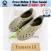 Crocs Mellow 2 scarpe sandalo kaki multi 214301-2F9 taglia unisex