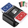 OBLITZON Mescolatore di Carte per 1-2 Mazzi, Arresto Auto/Manuale, USB-C | Mescola 1-2 mazzi in 2-5 secondi con motore silenzioso a 65dB, con poker, bridge, Texas Hold'em, serate di giochi in famiglia