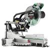 HiKOKI Sega a pannelli - 216 mm, 1100 W, linea di taglio laser, illuminazione a LED, funzione di smussatura, estensione del tavolo, impugnatura soft-touch, tagli precisi - Compatta e stabile