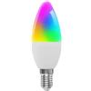 Spourita Tuya E14 Smart Bulb Lampada a candela a spirale a cinque vie WiFi RGB e controllo vocale 7 W