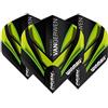 WINMAU MvG Michael Van Gerwen Prism Alpha Nero e Verde Voli Extra Freccette - 1 Set per Pacchetto (3 voli in Totale)