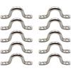IMUSINICE Maniglia per Barca Hump Shape 4mm-316 in Acciaio Inox 10 Pezzi | Argento, Forte Portata, per Navigazione a Vento, Accessori per Gommone e Kayak Gonfiabile