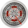 LIGHTAOTAO Bussola Cinese Vintage Portatile in Acrilico per Studio e Negozio | Design Retrò Cinese, Superficie Liscia e Leggera, Pezzo Singolo, Decorazione Tavolo e Scrivania