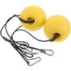 NUSITOU Boa di Ormeggio Gialla in PVC 2 Pezzi per Barca e Piscina | Galleggiante per Corda, Facile da Maneggiare, per Acqua Notturna, Accessori Kayak