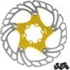 PMAGSYQ Rotore del Freno della Bicicletta 160mm 180mm 203mm Rotore del Freno a Disco Galleggiante MTB Rotore del Freno della Bici Parti di Biciclette Ciclismo(Yellow 160mm)