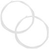 RUNROTOO Cordino di Fissaggio Rete per Canestro Basket 2 Pezzi in Nylon Bianco