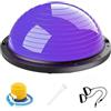 Milageto Ball Mezza Sfera Palla Equilibrio Piattaforma per Core con Struttura Spessa Antiscoppio E Supporto Stabile Superficie Zigrinata Adatto per Esercizi a, Viola, Viola