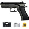 ECOMMUR Pistola Airsoft CG Desert Eagle Baby Duotone CO2 (6 mm) | Arma semiautomatica Full Metal + valigetta + CO2 + pallini (Potenza: 1 joule)