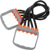 HAPINARY Corda da Fitness Elastica Nera Tpr Impugnatura Antiscivolo