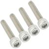 NESTINGHO Vite per Serie Sterzo Bici M6x30 Mm 4 Pezzi in Acciaio Inox Argento | Forcella Anteriore e Montaggio Verticale, Resistenza alla Pressione, senza Deformazioni