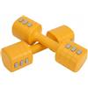 Qianly Manubrio Regolabile Combinazione 2 in 1 Manubrio Kettlebell Bilanciere Peso Regolabile in Ferro per Training Funzionale Graduale Carico E Benessere, Giallo, 5kg O Meno
