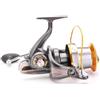 TOMETURE Mulinello da Pesca Style 5000 5.1 1 Argento in Metallo e Nailon | Corpo Ultra-sottile, Ingranaggio Rinforzato, Struttura ad Alta Resistenza per Uso Marino
