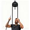 Generic Sistema di allenamento con cavo di resistenza, forza regolabile fino a 30 kg, portatile e montato su rack per allenamento fitness della parte superiore del corpo, attrezzatura per esercizi a corda