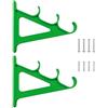 TUXCAXI Supporto per canne da Pesca Verticale a 3 Strati, Facile da installare, per Gli Appassionati di attività all'aperto, Durevole e Resistente all'Usura, Verde, 20.5x17 cm