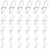 HINTRMENT Connettore di Sicurezza per Pesca Lure Pin 50 Pezzi in Acciaio Inox | Argento, per Pesca a Canna e Spinning, Resistenze 6kg, 9kg, 13kg, 23kg, 38kg