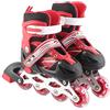 Picysa Pattini a Rotelle 2 in 1 Pattini a Rotelle Lampeggianti Regolabili per Bambini e Adulti Sport All'aria Aperta Divertimento Comfort Durevole Dimensioni Regolabili (Scarpe rosse full flash #00)