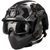 cuguoe Casco tattico con occhiali e maschera for il viso Sport all'aria aperta | Set di caschi leggeri e resistenti for escursioni in bicicletta e avventure all'aria aperta