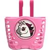 Tofficu Cestino Bici Bambina in Plastica Motivo Unicorno, Manubrio, Facile da Installare, Colore Rosa, per Accessori Bici per Bambina