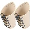 HYTROVE Protezione Braccio per Tiro Arco in Cuoio Beige, 1 Paio