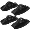 NULYLU Supporto per Pagaia 4 Pezzi in PVC Nero per Kayak e Canoa | Leggero e Portatile, Accessorio per Imbarcazioni, Fissaggio Pratico per Uso su Acqua