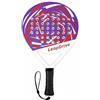 CoudarTitie Racchetta da Allenamento Tennis Padel Paddle Racket Sostituto con Piatto Allargato con 48 Fori di Ventilazione Controllo Migliorato Adatta per, Bianco, Viola, Rosso