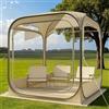 Generic Tenda a cupola trasparente istantanea pop-up, resistente alle intemperie, per 1-2 persone, pieghevole, per campeggio, spiaggia, cortile