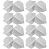 RUNROTOO Punte per Freccette a Bianche 30 Pezzi in Plastica | Sostituzione Alette, per Soft Tip e Steel Tip, Accessori Standard per Gioco