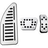 Generic Copripedali per Auto per Puma 2019-2023 per Ecosport 2013-2023 Copripedali per Auto Antiscivolo per Bici da Corsa Accessori in Lega di Alluminio 4 Pezzi con Pedale 3 Pezzi con Pedale