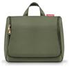 reisenthel Toilebag XL Forest Gold, pratico beauty case con gancio, materiale impermeabile