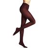 FALKE Pure Matt 50 DEN semicoprenti tinta unita 1 paio, Collant Donna, Rosso (Barolo 8596), S-M