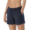 Schiesser Pantaloni Corti da Donna in Cotone - Mix + Relax, Multicolore 1, 46