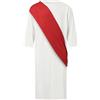 Genérico Costume di Halloween di Gesù per uomini Costume da Biblica per Adulti per Carnevale Rappresentazioni Teatrali e feste a tema Tunica biblica con fascia rossa cucita