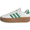adidas Donna VL Court Bold Shoes, Core White/Court Green/Gold Met., 37 1/3 EU