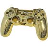 OUTLETISSIMO® Scocca Completa di Ricambio per Controller PS4 - Compatibile con Versione V2 (JDM-040/050/055) - Oro Chrome