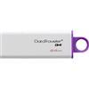 Kingston DataTraveler G4 DTIG4/64GB PenDrive, USB 3.0, 64 GB, Bianco/Viola