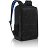 Dell Zaino Dell ES1520P Essential Pro Slim 15, Fino a 15,6 pollici, Resistente all'acqua, Maniglie e maniche imbottite, Spallacci imbottiti in Air mesh, Nero