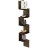 Furinno Rossi Libreria, Legno, Marrone (Columbia Walnut), 5 livelli rotondi