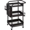 5 five simply smart 5Five - Carrello in metallo, colore: nero, ruote 52 cm