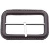 WDZDS Interno 2.5-5CM Sostituzione Fibbia in Vera Pelle Nera Sostituzione Fibbia per Cintura Rivestita in Pelle con Perno per la Creazione di Fibbia con Cursore Triglide