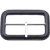 WDZDS Interno 2.5-5CM Sostituzione Fibbia in Vera Pelle Nera Sostituzione Fibbia per Cintura Rivestita in Pelle con Perno per la Creazione di Fibbia con Cursore Triglide