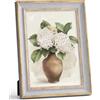 Afuly Vintage Cornice Foto A4 21x29.7 cm Retrò Grigio Oro Cornici Foto | Da parete o da tavolo, Orientamento libero, Vetro ad alta trasparenza, Pronta da appendere, Parete Famiglia Genitori Regalo