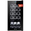 EVVO Enoteca 15 bottiglie, portabottiglie verticale, display temperatura interna, tecnologia termoelettrica, temperatura regolabile 5-18°C, molto silenziosa 39 dB, schermo touch modello: VT15