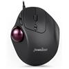 Perixx PERIMICE-517 Trackball Mouse Ergonomico con Cavo - 7 Tasti - 400/1000 DPI - Nero