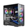 Noua Cool GB200 | Case PC Gaming ATX Mid Tower | Ventola PWM Led ARGB | USB 3.0 e Type-C | Supporto Raffreddamento Liquido 360 mm | Vetro Temperato e Mesh | Blu