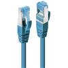 Lindy Cavo Patch Cat.6A S/FTP PIMF privo di Alogeni Blu, 1,5m