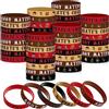 Leitee 48 braccialetti in gomma a tema pirata, braccialetti per feste a tema pirata, braccialetti in silicone per feste a tema pirata, bomboniere, accessori pirati, per uomini e donne, premi di