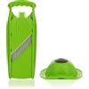 Börner Affettatrice per verdure Börner Powerline a ondulato e a rombi - Senza BPA: affettatrice a ondulato, affettatrice a rombi, affettatrice per verdure, mandolina con supporto per frutta, colore: verde
