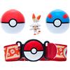 Nintendo Pokémon Clip 'n' Go - Cintura da Allenatore con Poké Ball e figurina di Scorbunny PKW3158
