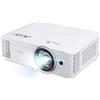 Acer Proiettore Acer S1387n, DLP, corto fuoco 0.5, WXGA (1280x800), 4000 ANSI Lumen, 20 000:1, Zoom 1x, 2x HDMI (1.4b), video componente (D-sub), Audio PC 3.5mm, RCA, uscita DC (5V/1A, USB-A), RG-45, RS232, altoparlante 16W, 3.1 kg, 3 anni, bianco